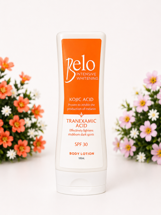 Belo Intensive Whitening Body Lotion SPF30 (Kojicsyra + Tranexamsyra)