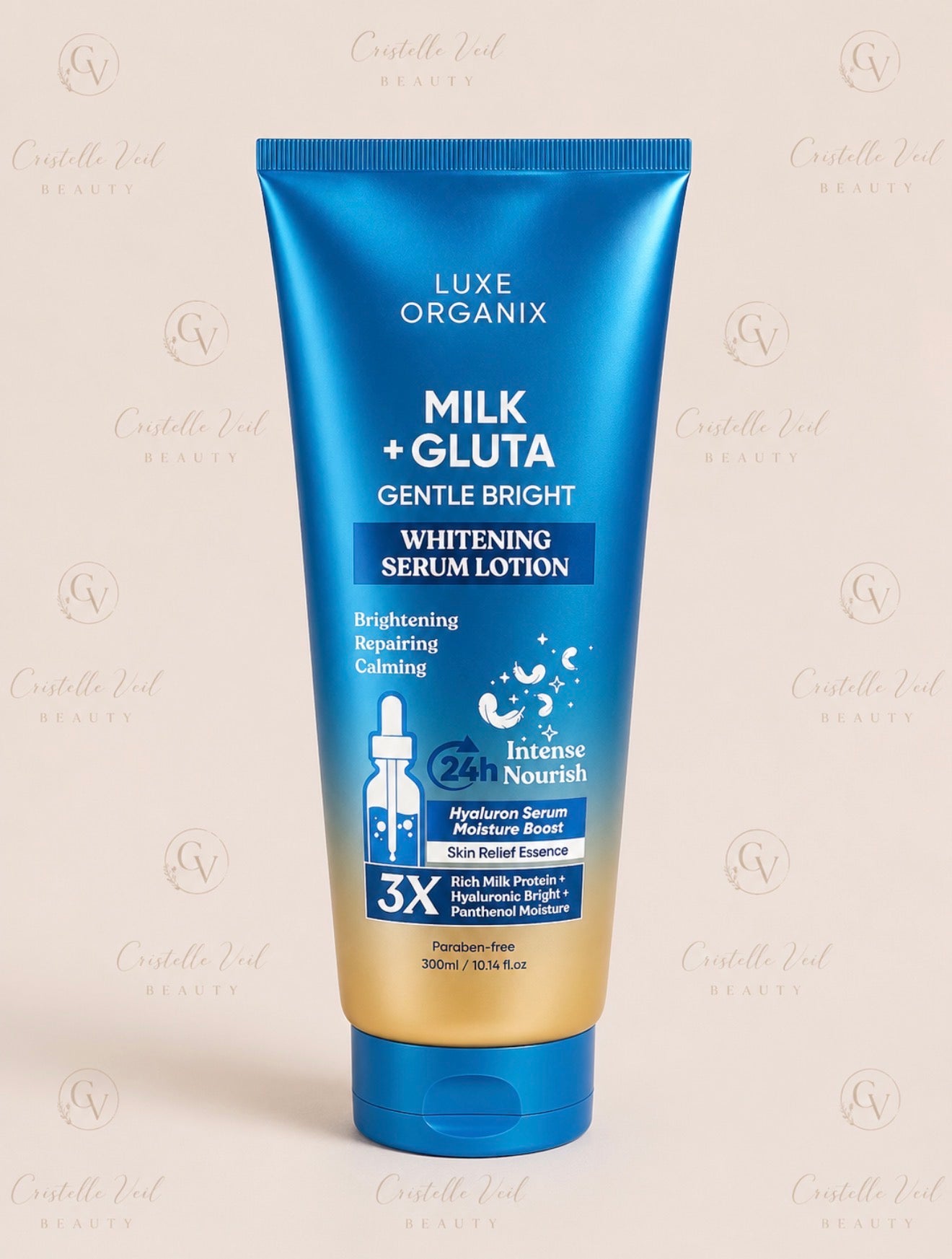 Luxe Organix Milk + Gluta Mild Ljusgörande Vitgörande Serumlotion