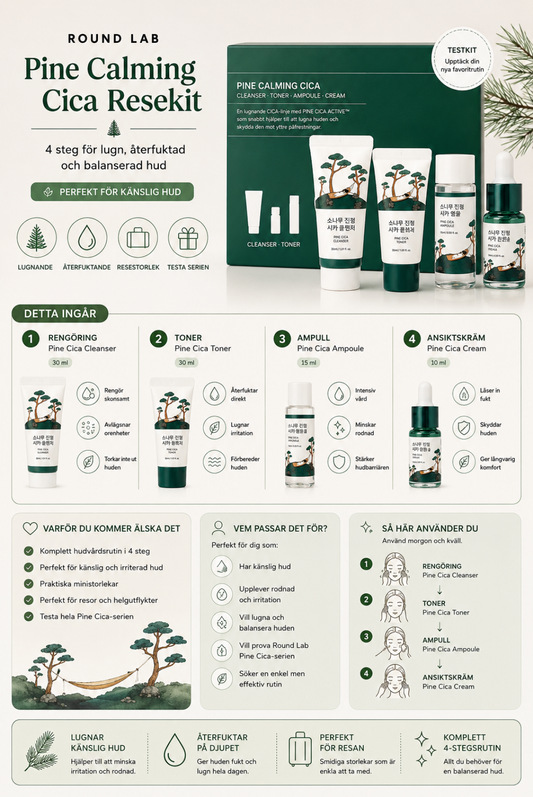 Round Lab Pine Calming Cica Trial Kit