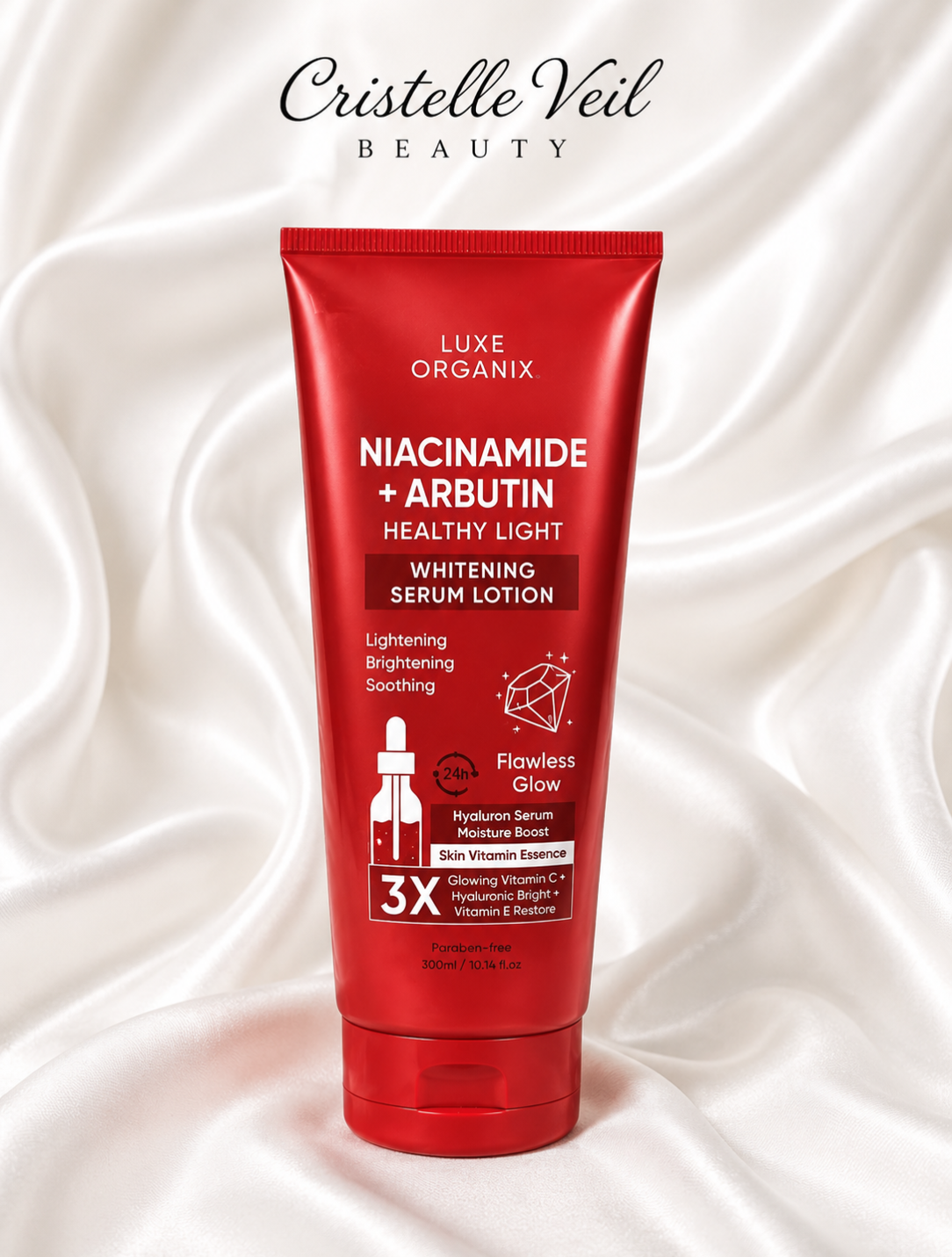 Luxe Organix Niacinamide + Arbutin Healthy Light Whitening Serum Lotion