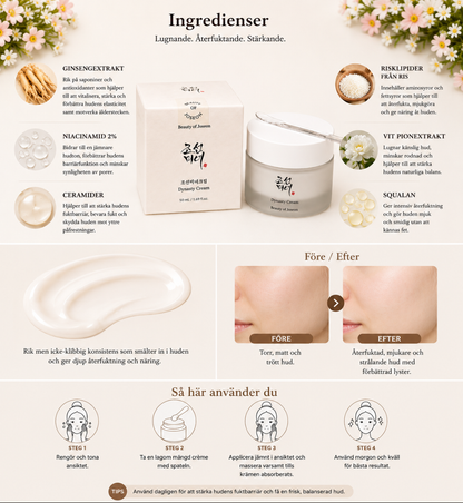 Beauty of Joseon Dynasty Cream (Återfuktande & lystergivande fuktkräm)