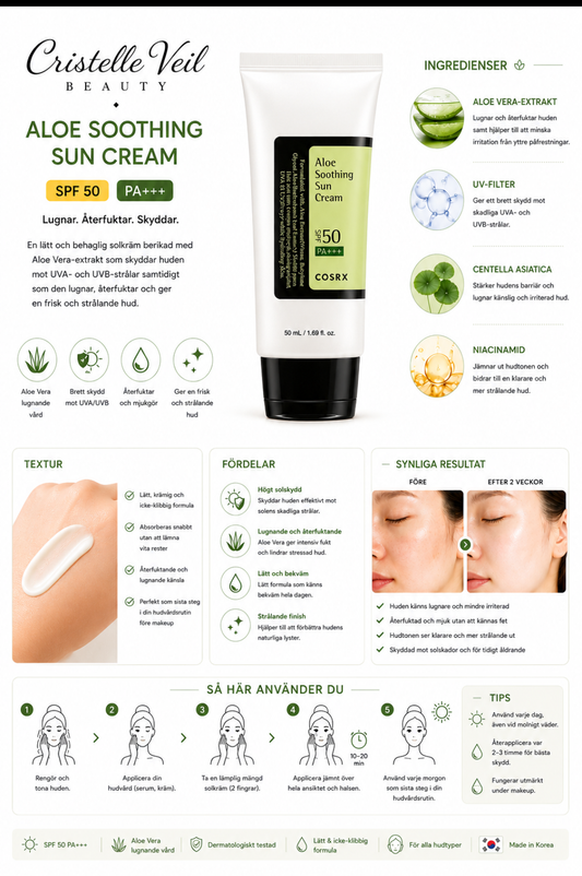 COSRX Aloe Soothing Sun Cream SPF50 PA+++