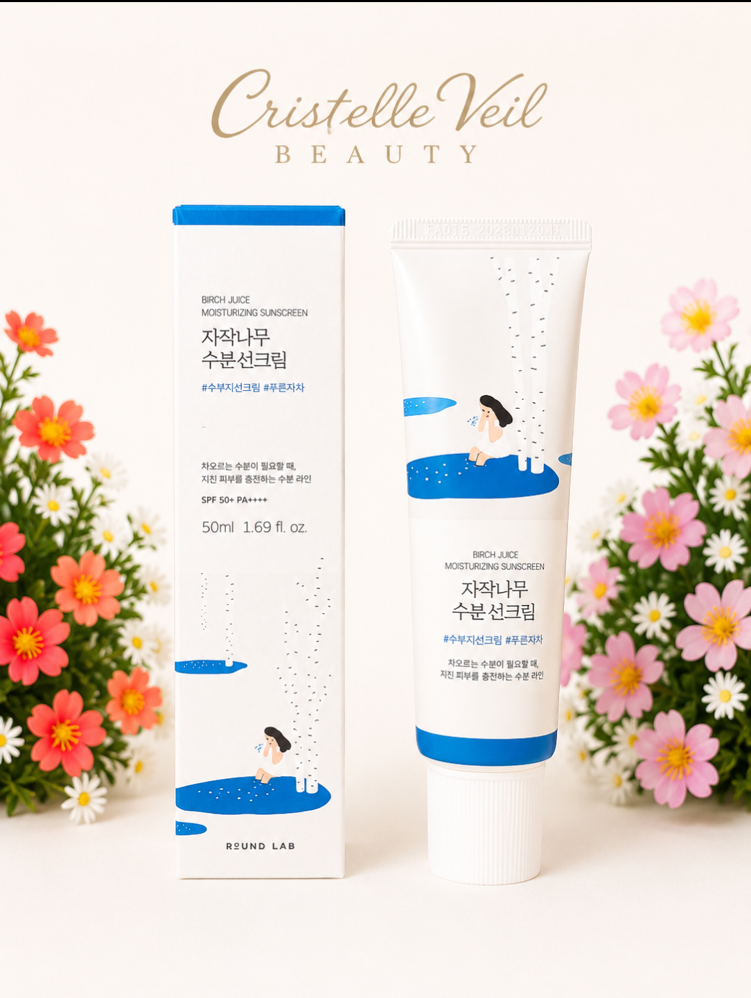 ROUND LAB Birch Juice Moisturizing Sunscreen SPF50+ PA++++ 50ml