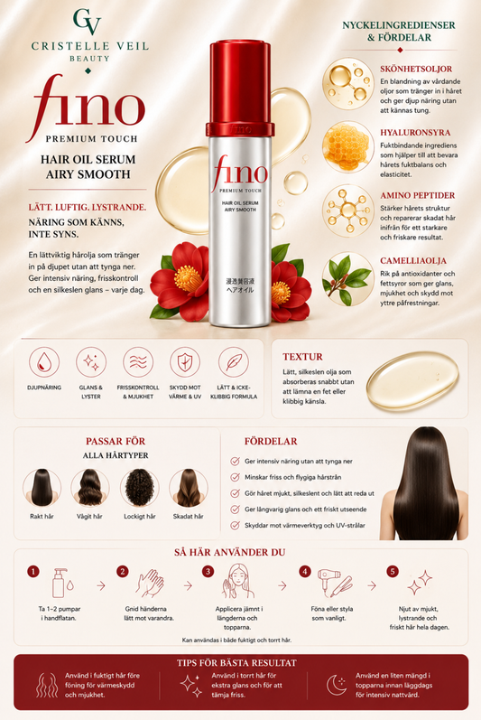 Fino Premium Touch Hair Oil Serum Airy Smooth