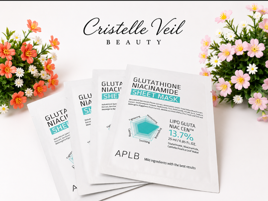 APLB Glutathione Niacinamide Sheet Mask (5-pack)