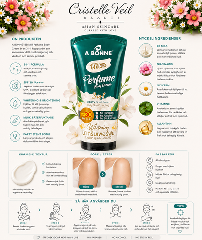 Bonne BB Milk Parfym Kroppskräm SPF30 (3-i-1)