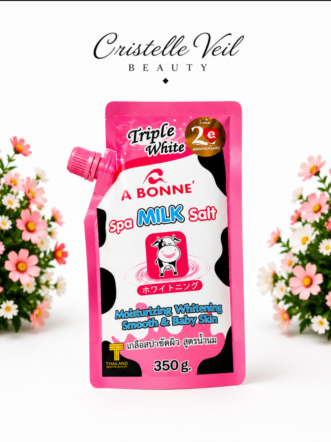 Bonne Spa Milk Salt Body Scrub (Bleker & Jämnar ut huden 350g)