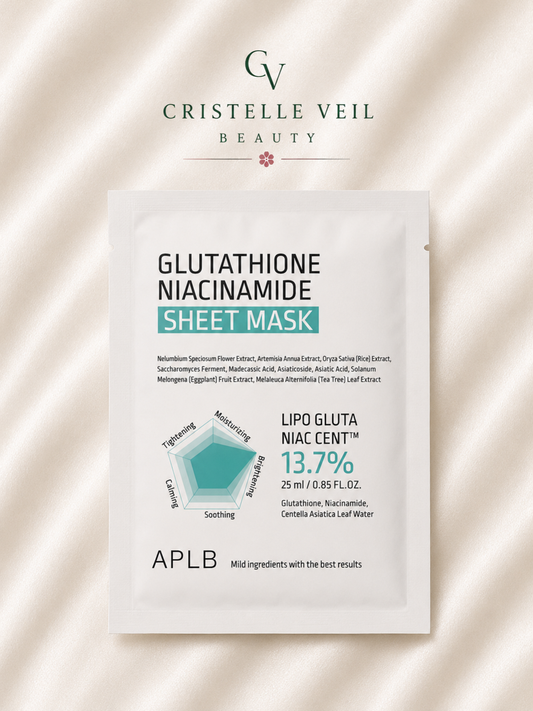 APLB Glutathione Niacinamide Sheet Mask (5-pack)