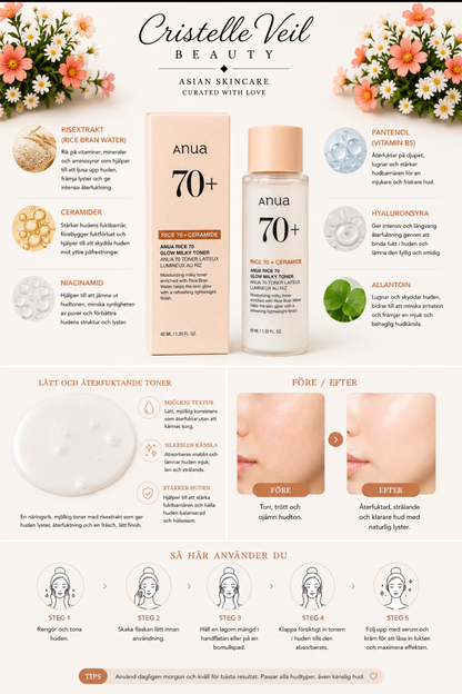 Anua Rice 70 Glow Milky Toner 40ml