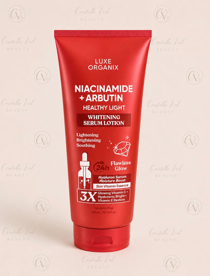 Luxe Organix Niacinamide + Arbutin Healthy Light Whitening Serum Lotion