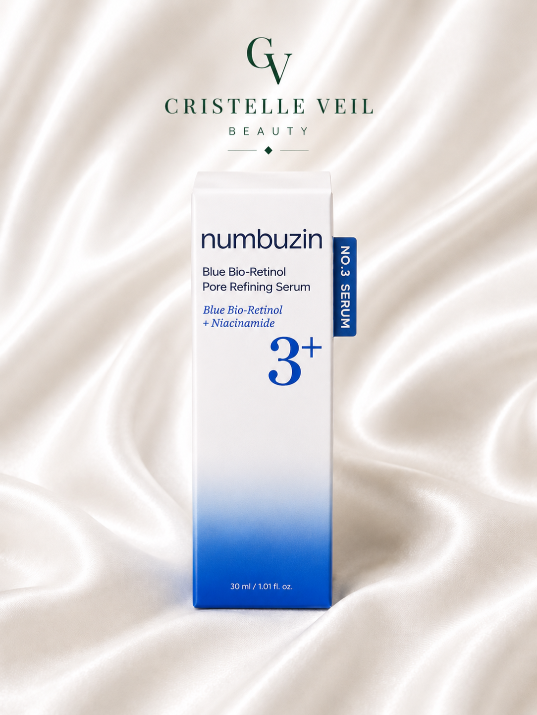 Numbuzin No.3+ Blue Bio-Retinol Porsammandragande Serum 30 ml
